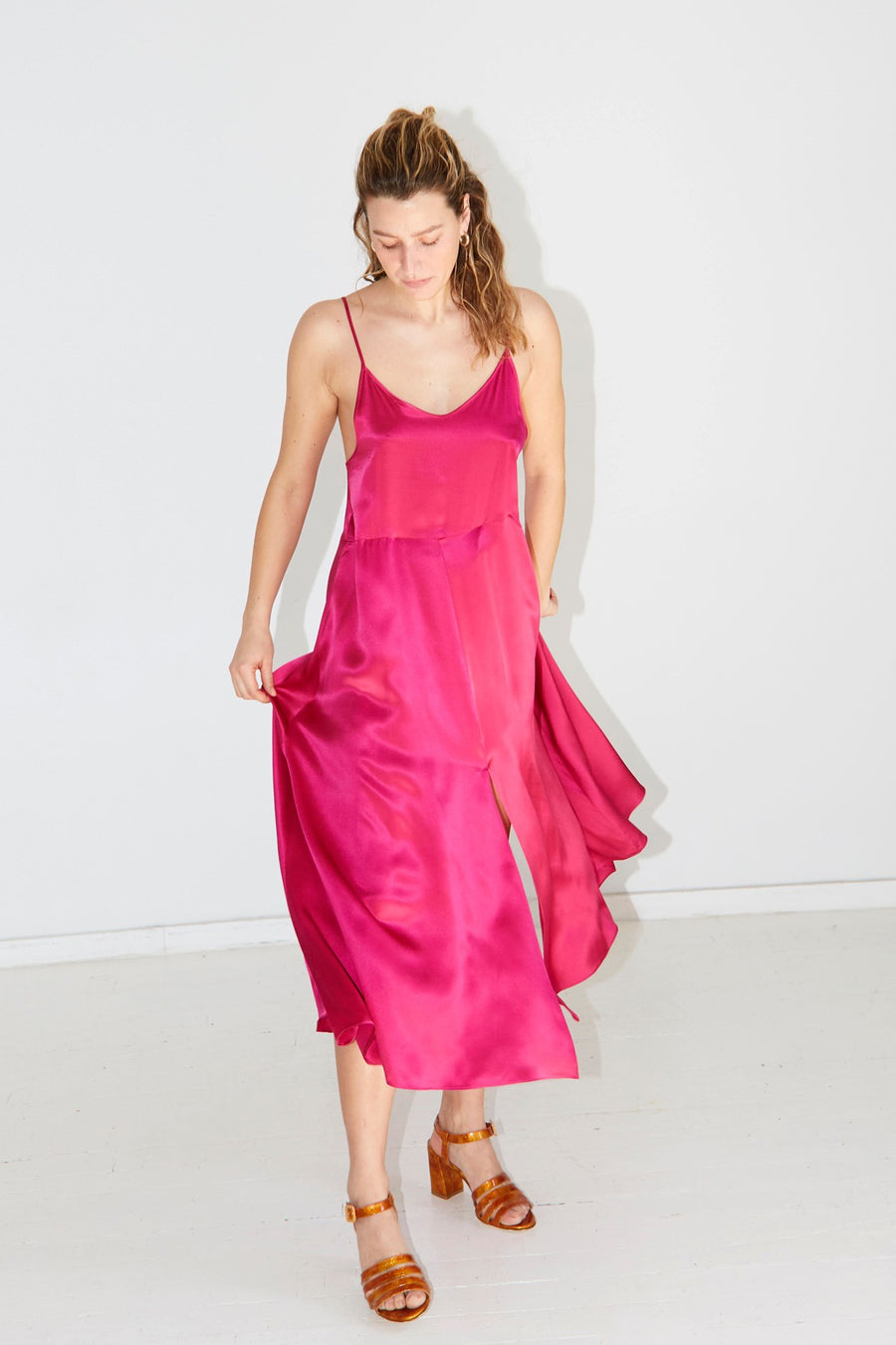 Dragon Pink Slip Dress