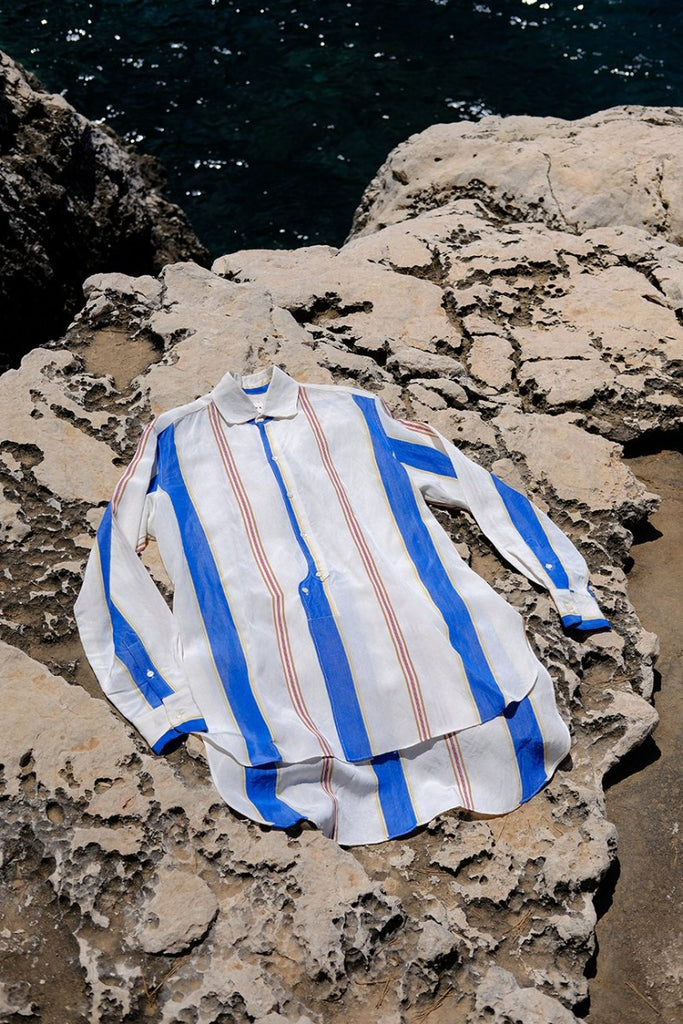 Terra Wide Klein Stripes Pablo Shirt –